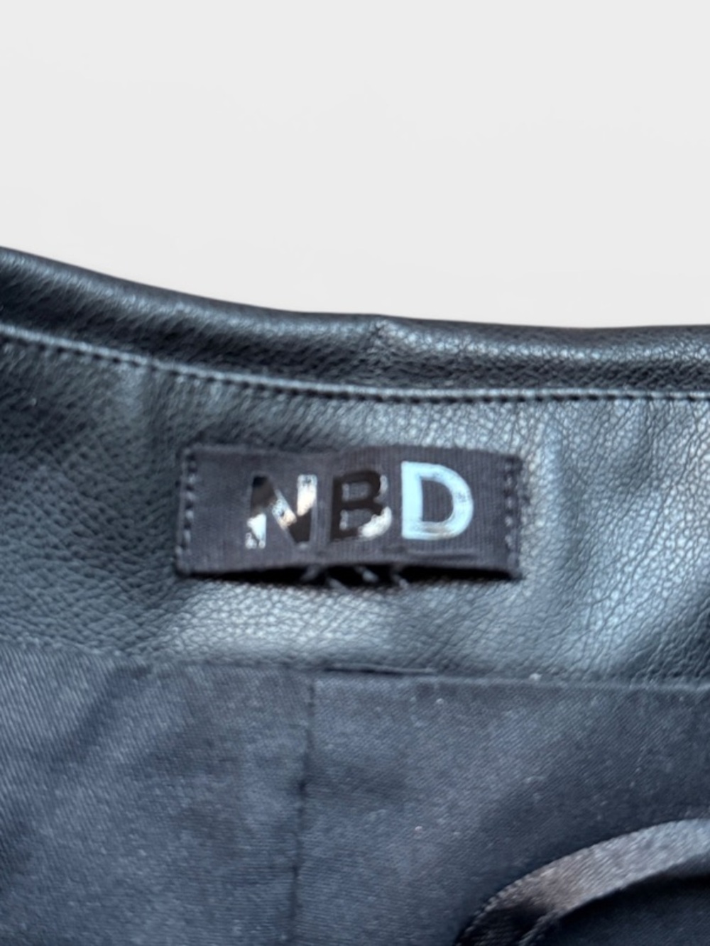 NBD Darby BUSTIER strapless top black faux leather REVOLVE SMALL - Picture 7 of 7